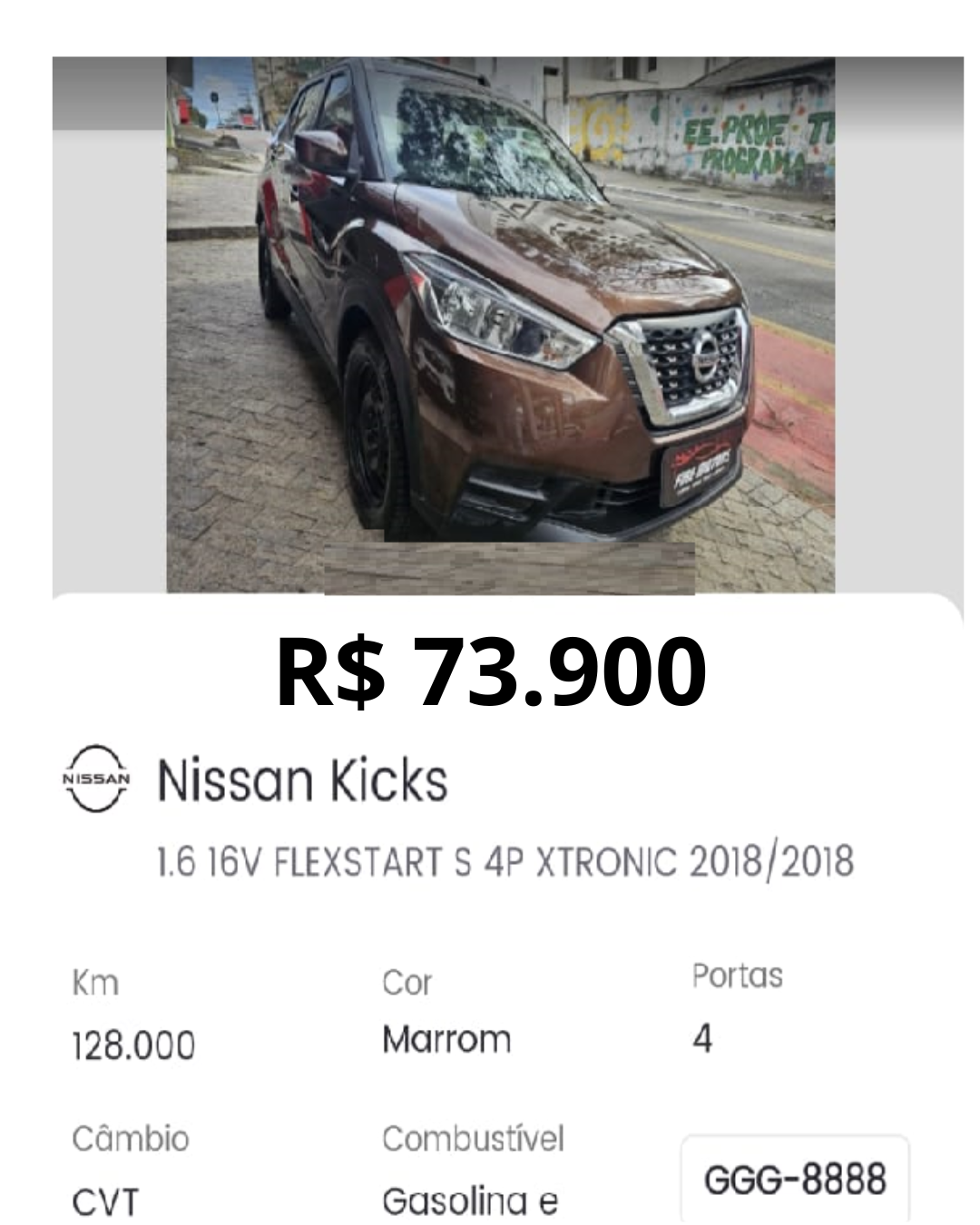 Venda de veiculo Nissan usado
